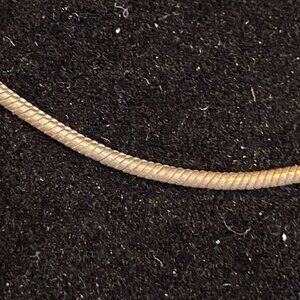 18" Snake Chain Necklace Possibly Silver-Plated Vintage Jewelry